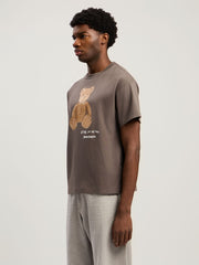 Bear In Mind T-Shirt in DARK GREY - BROWN for Men