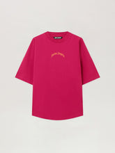 Back Curved Logo Over T-Shirt in FUCHSIA - ORANGE for Men