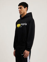 Spray City Milan Hoodie in Black/Yellow for Men