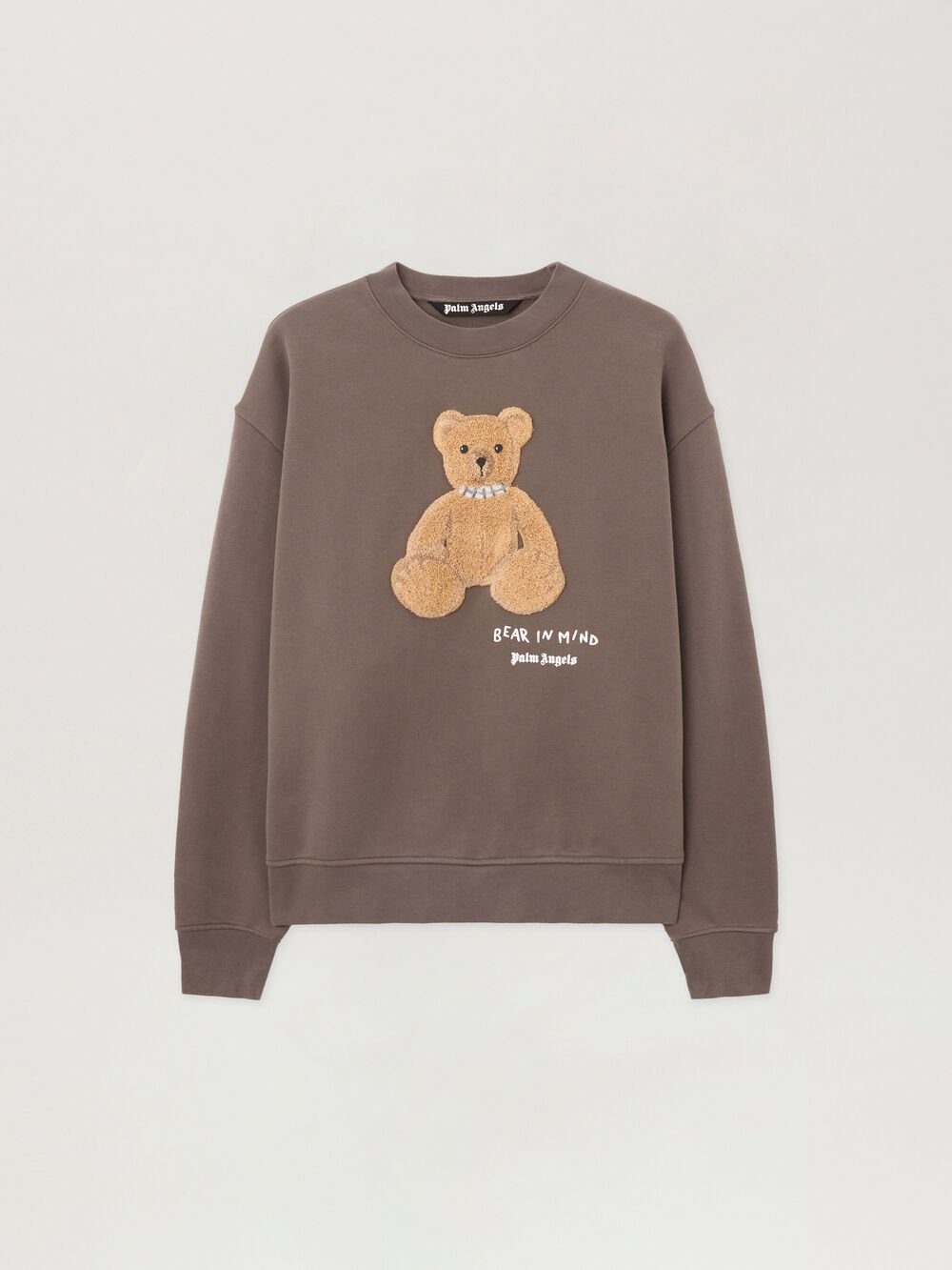 Bear In Mind Crewneck Sweatshirt in DARK GREY - BROWN for Men