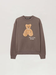 Bear In Mind Crewneck Sweatshirt in DARK GREY - BROWN for Men