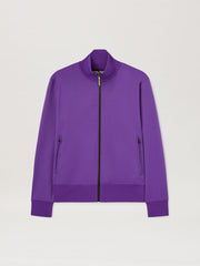 BACK CURVED LOGO TRACK JACKET PURPLE - O in PURPLE - OFF WHITE for Men