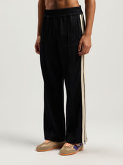 Performance Zip-Up Track Pants in BLACK - ORANGE for Men