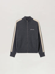 Classic Logo Knit Track Jacket in DARK GREY - OFF WHITE for Men