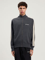 Classic Logo Knit Track Jacket in DARK GREY - OFF WHITE for Men
