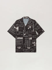 PaxLaTimes News Shirt in BLACK - OFF WHITE for Men