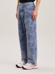 PALMS JACQUARD STRAIGHT 5 PKT LIGHT BLUE in LIGHT BLUE - LIGHT BLUE for Men