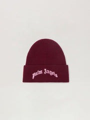 Curved Logo Beanie in FUCHSIA - PINK for Men