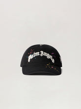 Curved Logo Painted Cap in BLACK - MULTICOLOR for Men