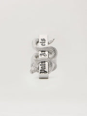 Snake Box Logo Ring in SILVER - SILVER for Men