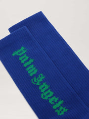 LOGO FLAMES SOCKS in BLUE for Men