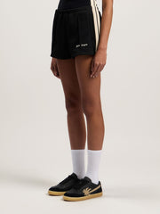 Classic Logo Track Shorts in BLACK OFF WHITE for Women