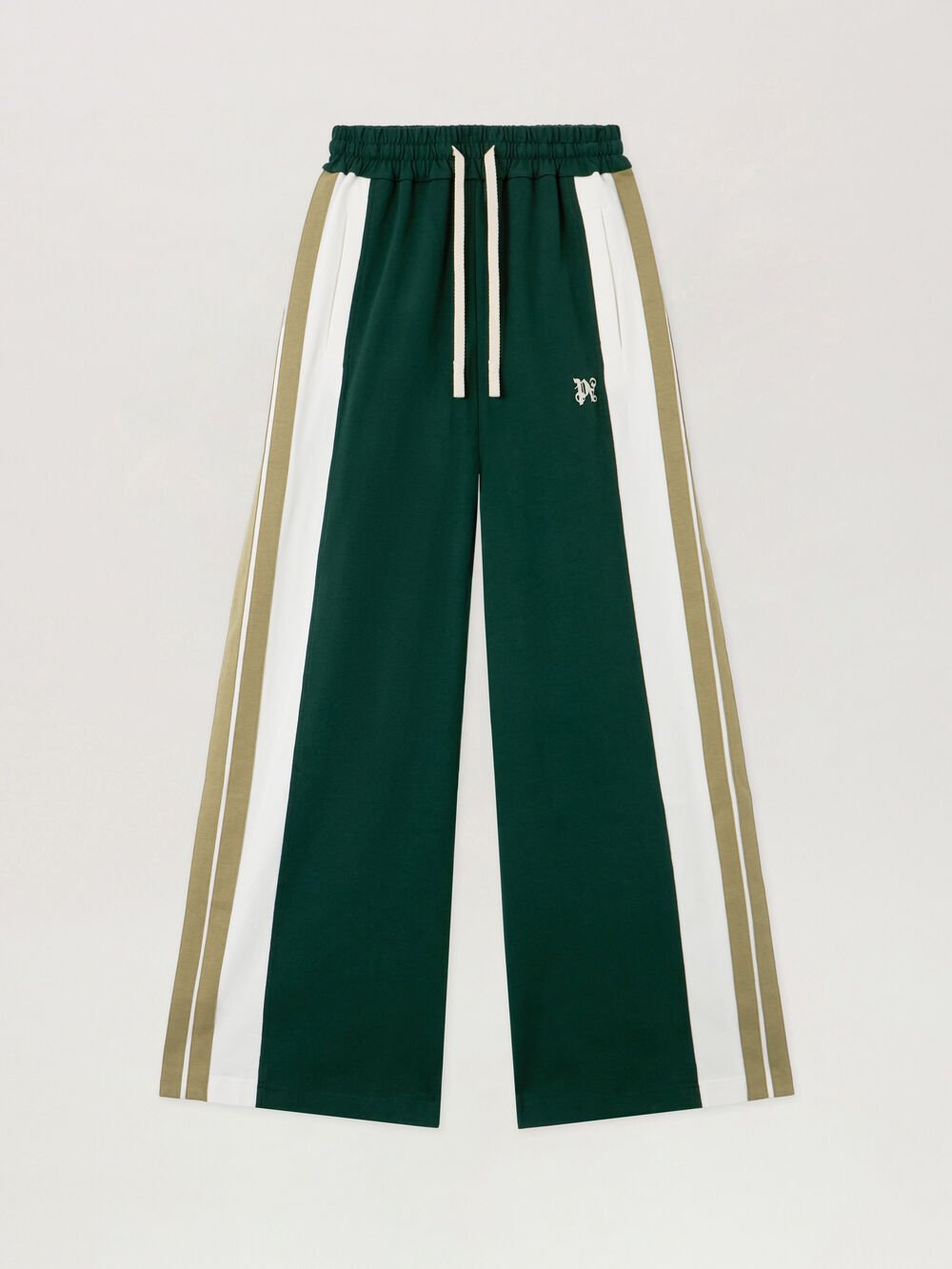 Monogram Colorblock Sweatpant in DARK GREEN - OFF WHITE for Women