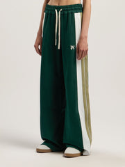 Monogram Colorblock Sweatpant in DARK GREEN - OFF WHITE for Women