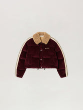 Classic Logo Cord Down Jacket in BURGUNDY - BROWN for Women