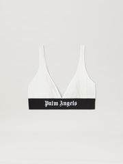 Classic Logo Triangle Bra in WHITE - BLACK for Women