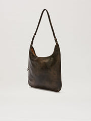 VINTAGE LEATHER MAXI GIORGINA in DARK BROWN for Women