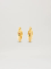 MELTED STRASS EARRINGS in GOLD - MULTICOLOR for Women