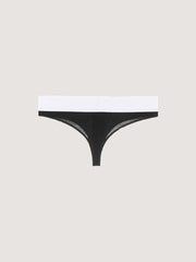 Classic Logo Brazilian Panties in BLACK LIGHT GREY for Women