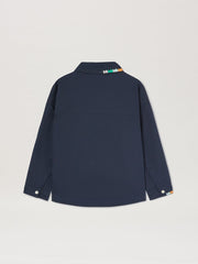 PA EMBROIDERY MULT. SHIRT L/S BLUE - MUL in BLUE - MULTICOLOR