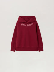 Neck Logo Hoodie in BRICK RED -