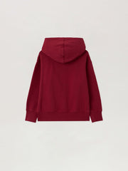 Neck Logo Hoodie in BRICK RED -