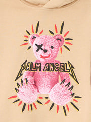 Punk Bear Hoodie in BEIGE - ROSE PINK