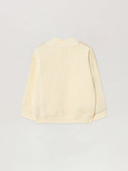 Corduroy Track Jacket in OFF WHITE - LIGHT BLUE