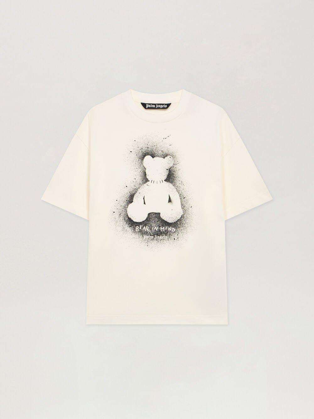 Spray Bear Reg T-Shirt in OFF WHITE - BLACK for Men