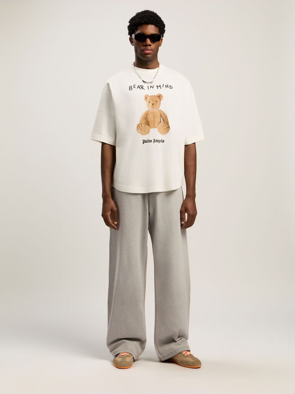 Bear In Mind Over T-shirt in OFF WHITE - BROWN for Men