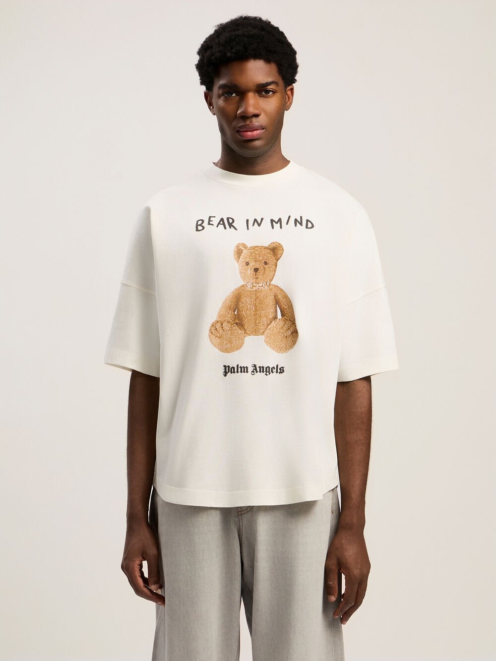 Bear In Mind Over T-shirt in OFF WHITE - BROWN for Men