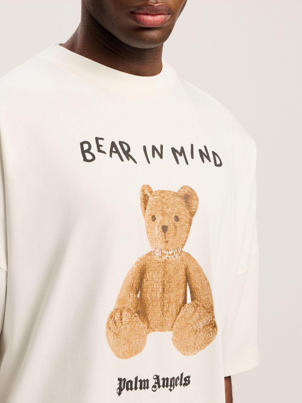 Bear In Mind Over T-shirt in OFF WHITE - BROWN for Men