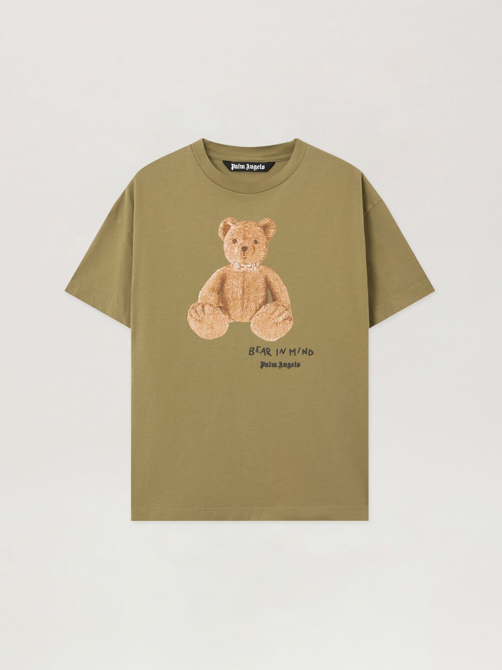 Bear In Mind Regular T-Shirt in ARMY GREEN - BROWN for Men