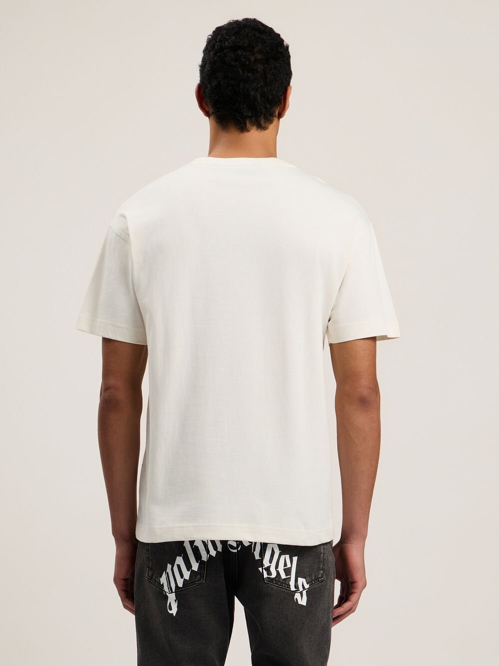 Spray City Milan T-Shirt in OFF White/Blue for Men