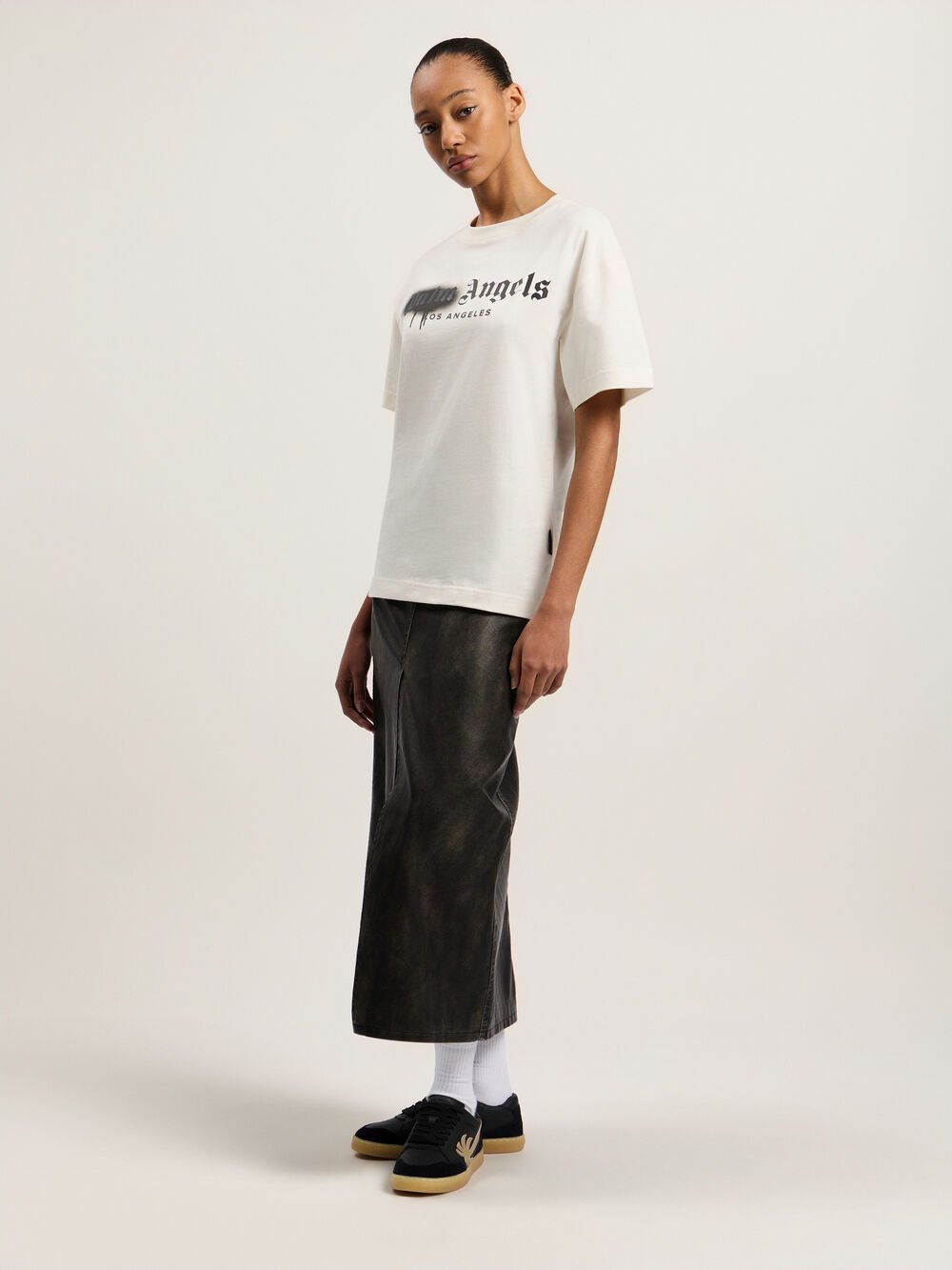 Spray City Los Angeles T-Shirt in OFF White/Black for Men