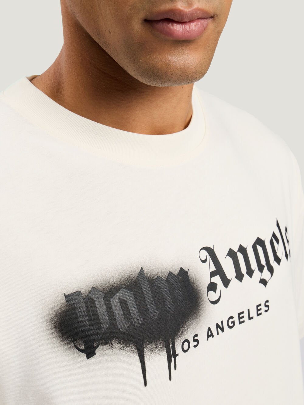 Spray City Los Angeles T-Shirt in OFF White/Black for Men