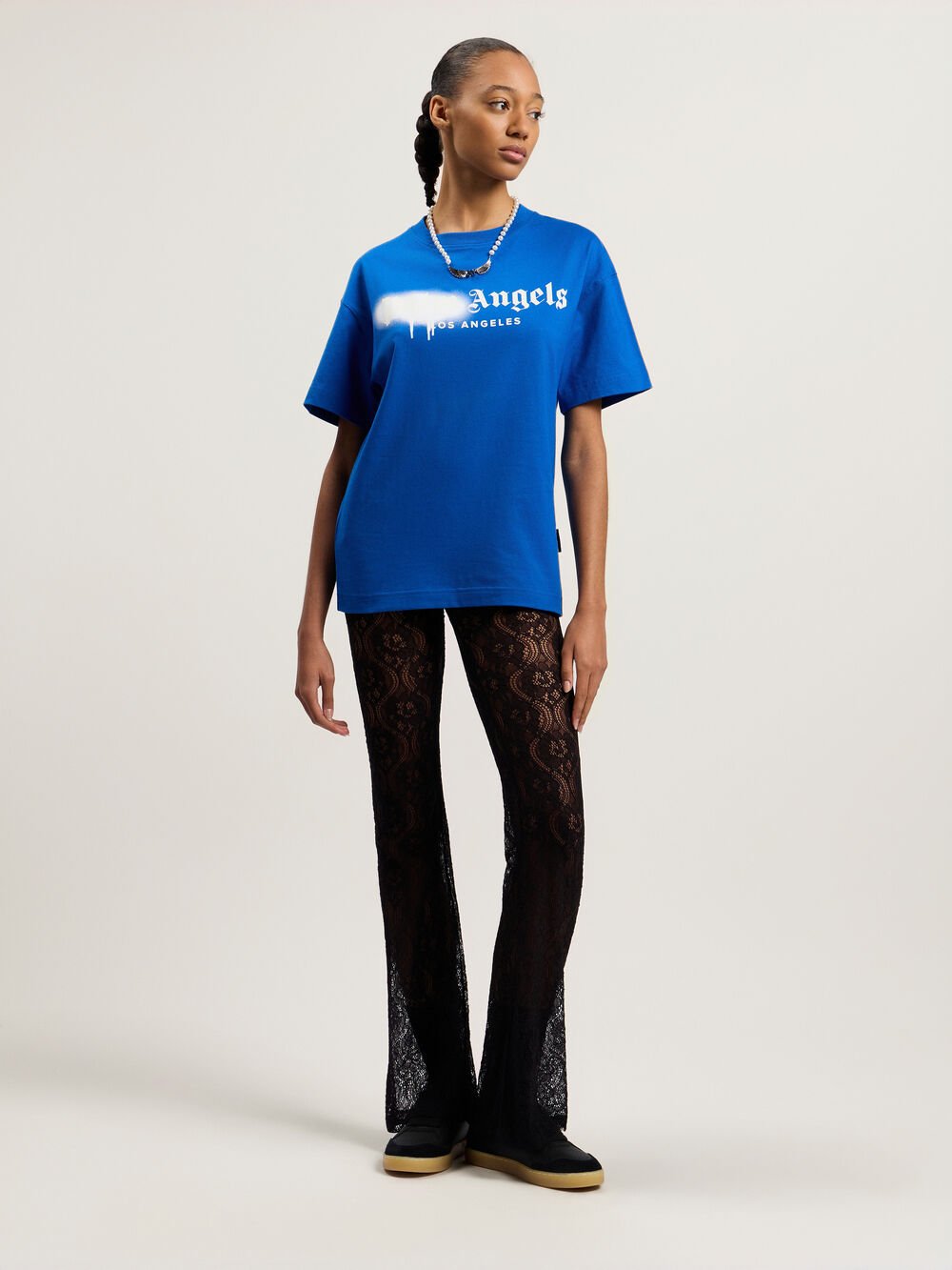 Spray City Los Angeles T-Shirt in Blu/White for Men