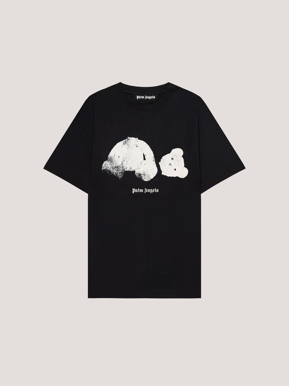 Spray Broken Bear T-Shirt in Black/White for Men