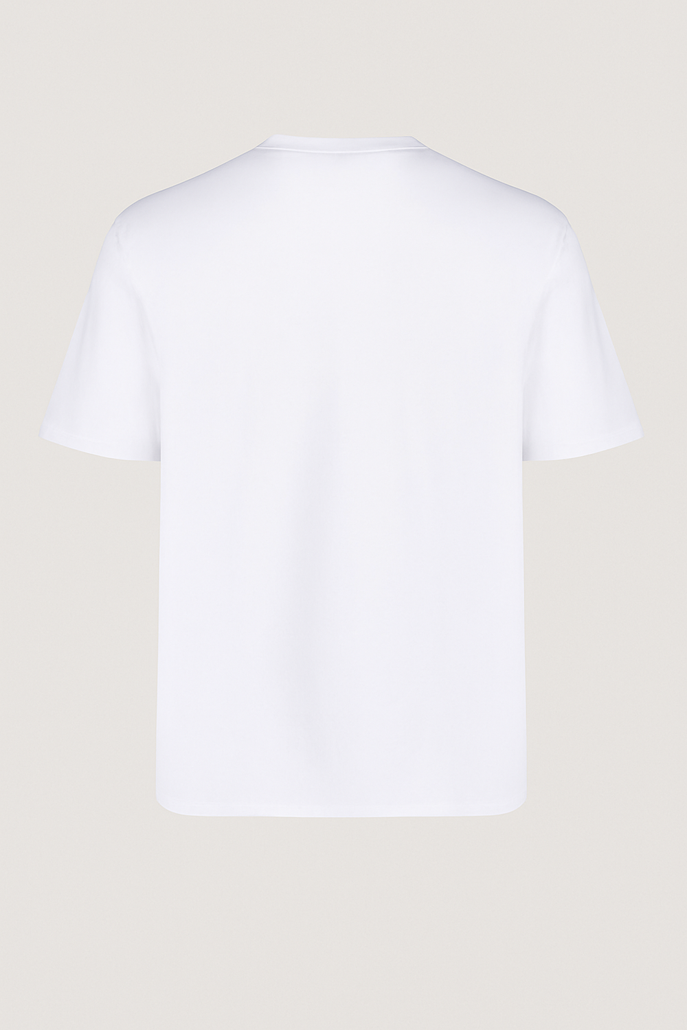 Essential Crewneck T-Shirt in WHITE BLACK for Men