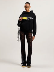 Spray City Milan Hoodie in Black/Yellow for Men