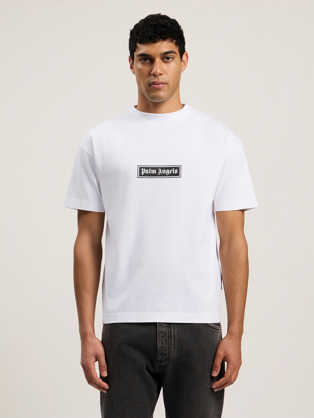 Box Logo T-Shirt in WHITE - BLACK for Men