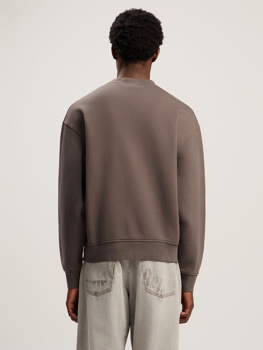 Bear In Mind Crewneck Sweatshirt in DARK GREY - BROWN for Men