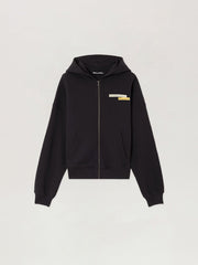 PaxLaTimes News Zip Hoodie in BLACK - OFF WHITE for Men