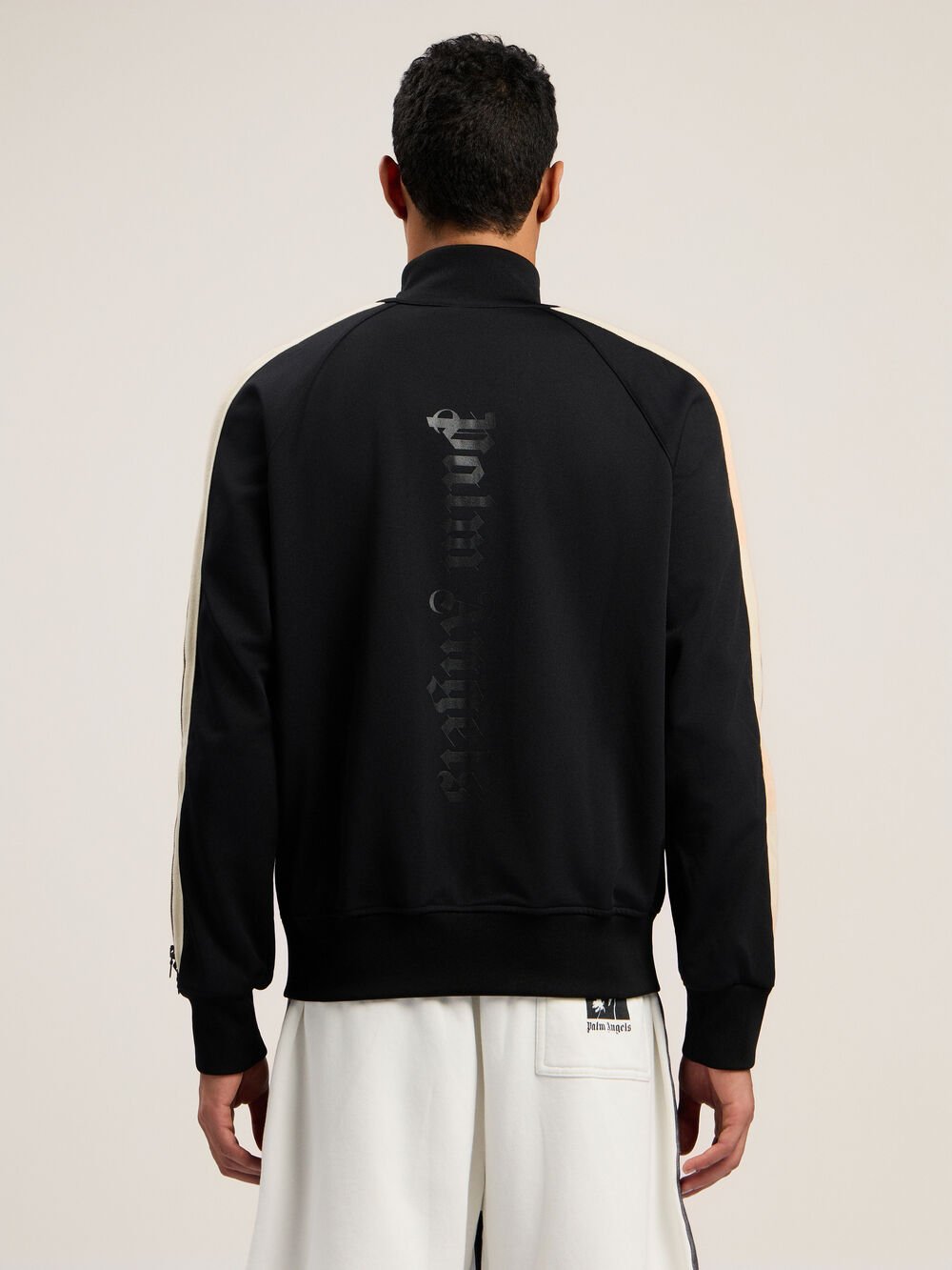 Performance Zip-Up Track Jacket in BLACK - ORANGE for Men