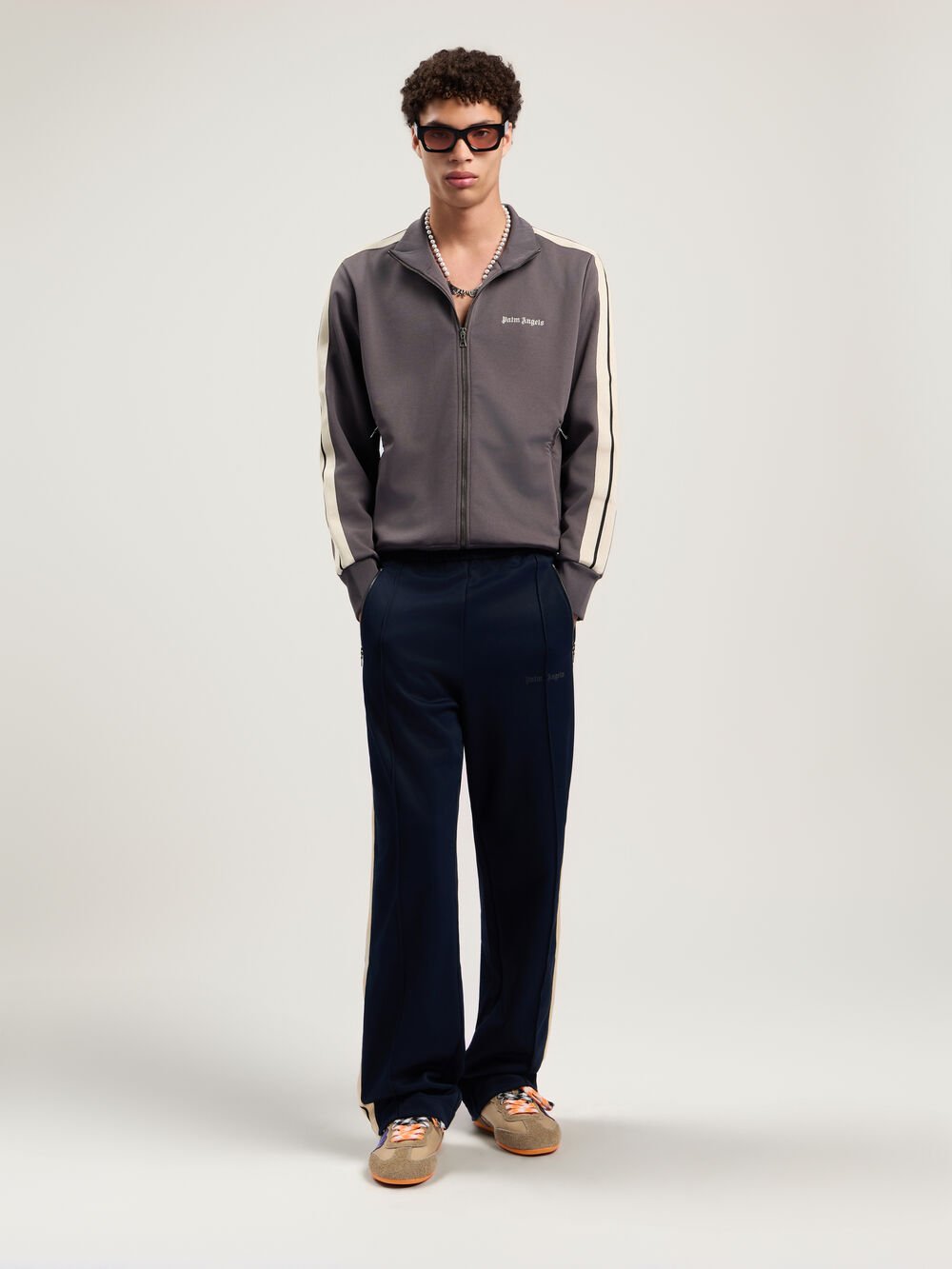 Classic Logo Track Jacket in DARK GREY - OFF WHITE for Men