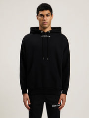 Classic Logo Over Hoodie in BLACK WHITE for Men