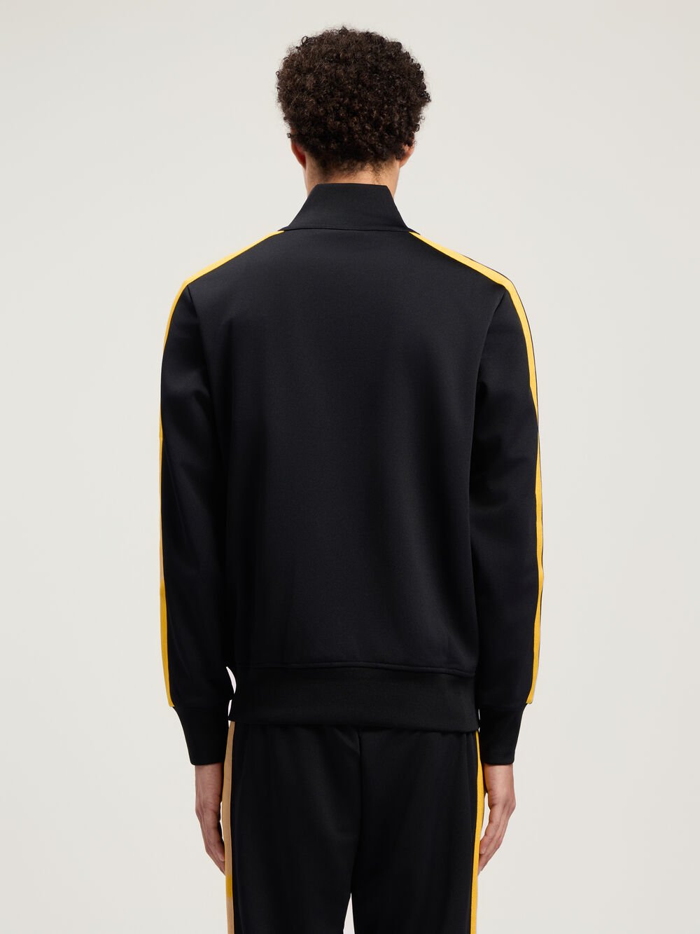 Classic Logo Track Jacket in BLACK - YELLOW for Men