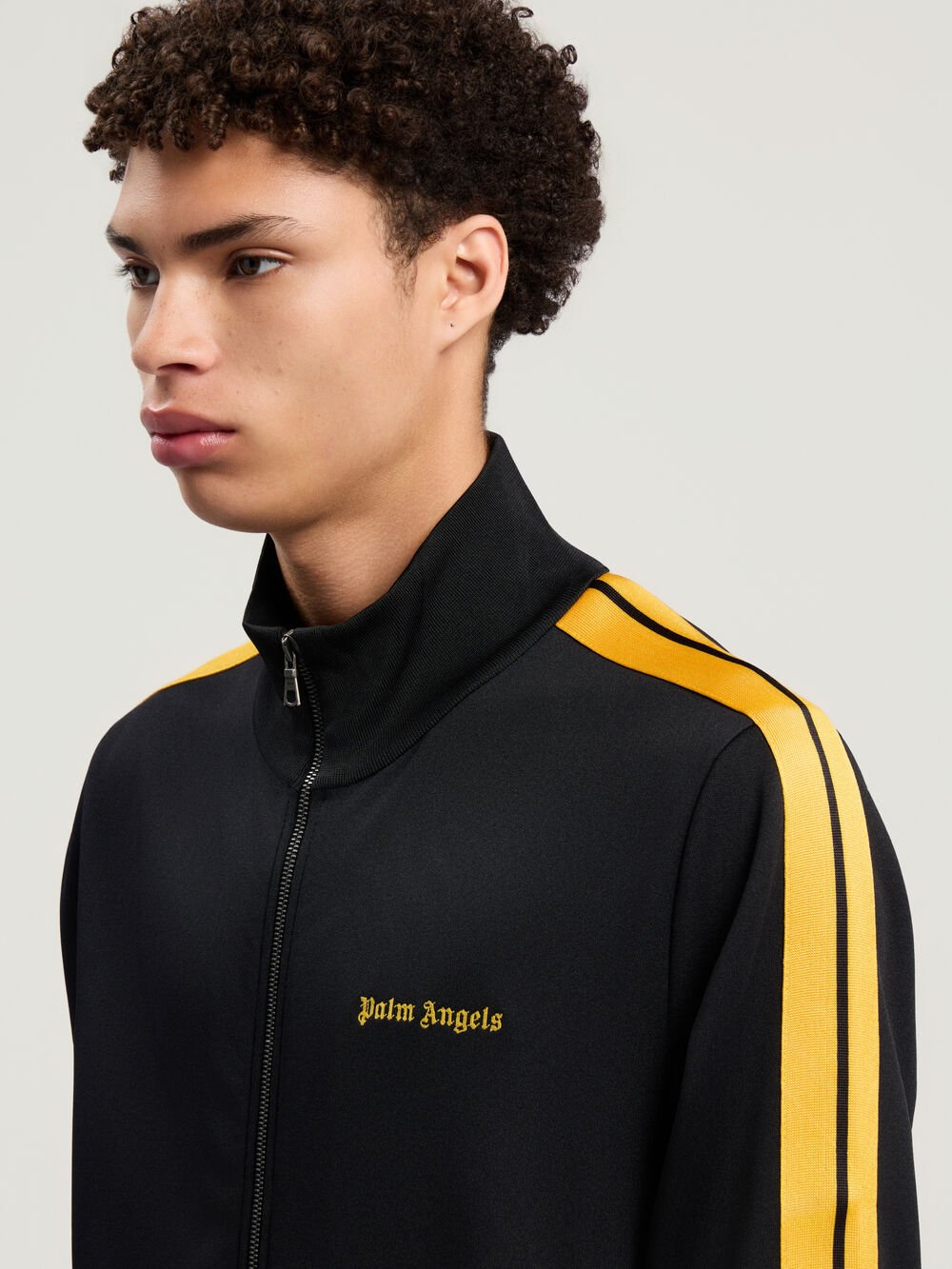 Classic Logo Track Jacket in BLACK - YELLOW for Men