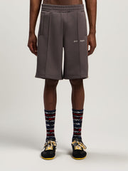 Classic Logo Track Shorts in DARK GREY - OFF WHITE for Men