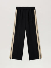Performance Zip-Up Track Pants in BLACK - ORANGE for Men